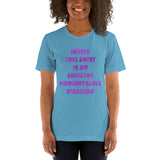 Inside This Shirt Is An Amazing Fibromyalgia Warrior Short-Sleeve Unisex T-Shirt