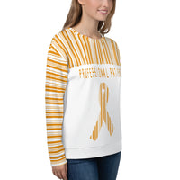 Professional Patient/Orange All Over Print Unisex Sweatshirt