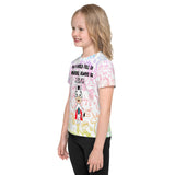 In A World Of Unicorns Be A Zebra/Turquoise Ribbon All Over Print Kids T-Shirt