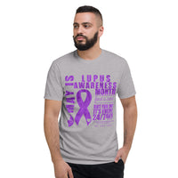 May Lupus Awareness Month/WARRIOR Tie Dye Print Short-Sleeve T-Shirt