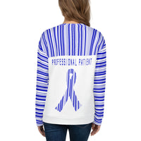 Professional Patient/Blue All Over Print Unisex Sweatshirt