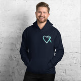 September Interstitial Cystitis Awareness/SUPPORTER Marble Print Unisex Hoodie