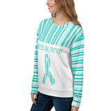 Professional Patient/Turquoise All Over Print Unisex Sweatshirt