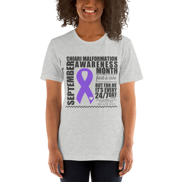 Two Sided Facts/September Chiari Awareness Month Short-Sleeve Unisex T-Shirt