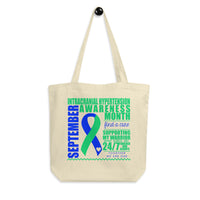 September Intracranial Hypertension Awareness Month/SUPPORTER Eco Tote Bag