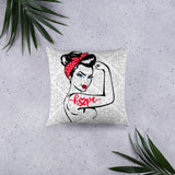 Two Sided Chronic Illness Hope/Red Basic Pillow