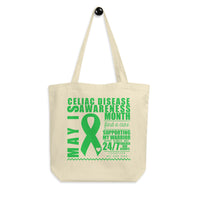 May Celiac Disease Awareness SUPPORTER Print Eco Tote Bag