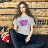 Christmas Cure Splat/Purple Short-Sleeve Unisex T-Shirt