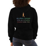 Two Sided I Am What A Person With An Invisible Illness Looks Like/Orange Ribbon Unisex Hoodie