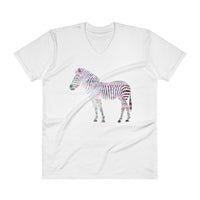 Aztec Print Zebra V-Neck T-Shirt