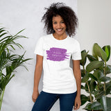 Christmas Cure Splat/Purple Short-Sleeve Unisex T-Shirt