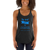 Best Cure Is Awareness/Chronic Fatigue Syndrome Women's Racerback Tank