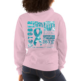 October Dysautonomia Month/SUPPORTER Marble Print Unisex Hoodie