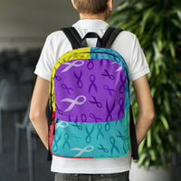 Awareness Ribbons All Over Backpack