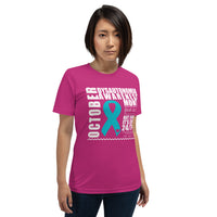 Two Sided Facts/October Dysautonomia Awareness Month Short-Sleeve Unisex T-Shirt