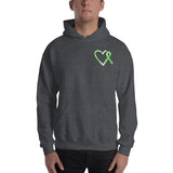 May Lyme Disease Awareness Month/SUPPORTER Marble Print Unisex Hoodie