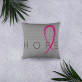 Two Sided Chronic Illness Hope/Pink Basic Pillow