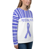 Professional Patient/Blue All Over Print Unisex Sweatshirt