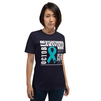 Two Sided Facts/October Dysautonomia Awareness Month Short-Sleeve Unisex T-Shirt