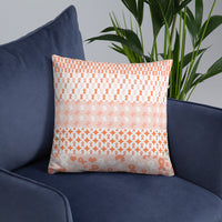 Ribbons on Ribbons/Orange Basic Pillow