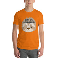 Energy Level Sloth On Sedatives Short-Sleeve T-Shirt