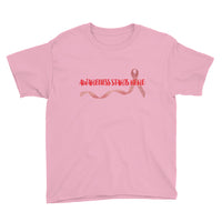 Awareness Starts Here/Red Youth Short Sleeve T-Shirt