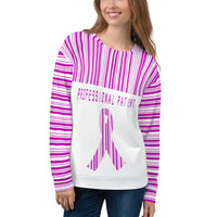 Professional Patient/Pink All Over Print Unisex Sweatshirt