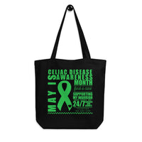 May Celiac Disease Awareness SUPPORTER Print Eco Tote Bag